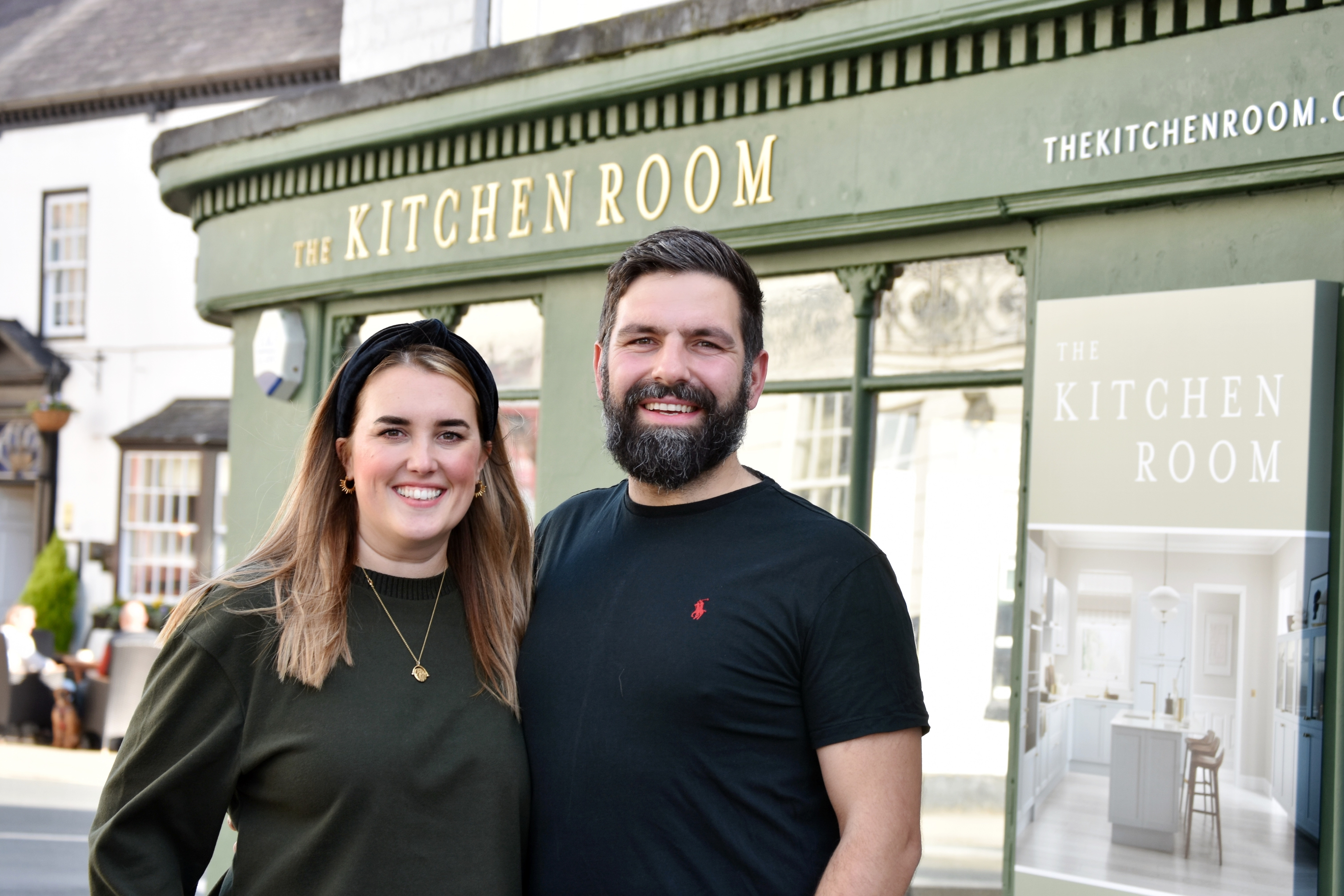 Sam and Hristiyan outside The Kitchen Room studio in Boroughbridge