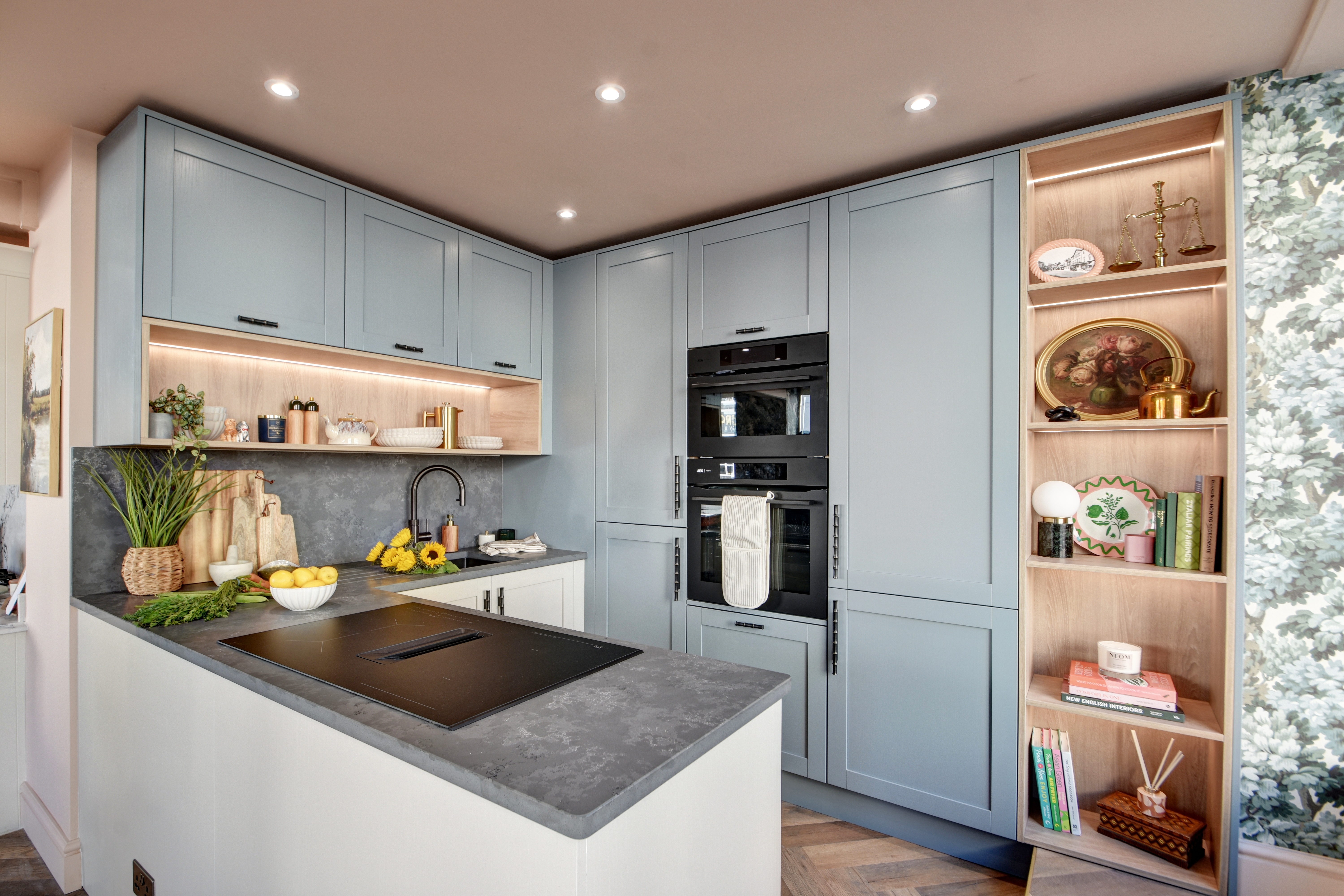 Bespoke kitchen display in the Boroughbridge showroom