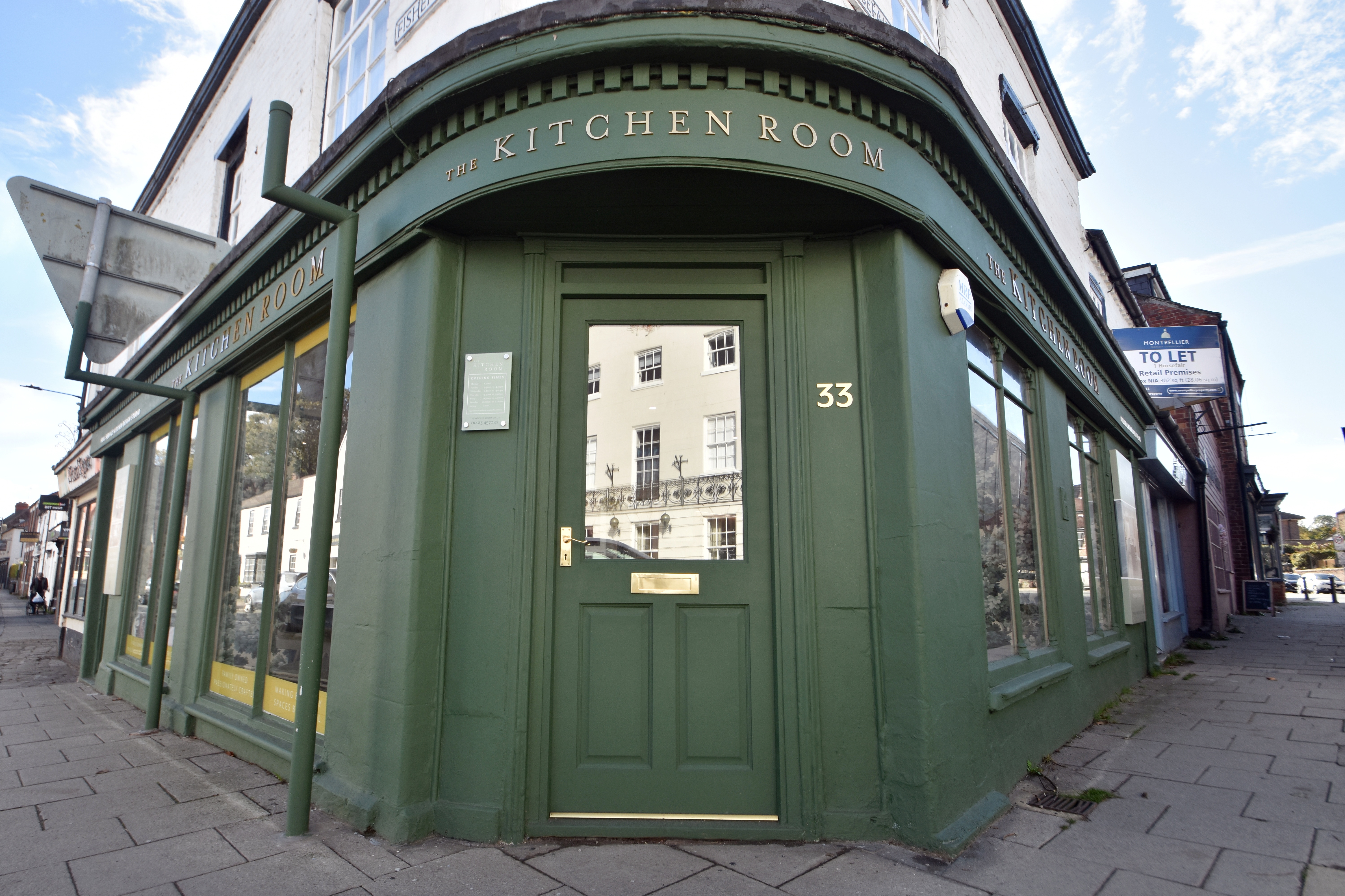 Exterior of The Kitchen Room showroom at 33 Fishergate, Boroughbridge